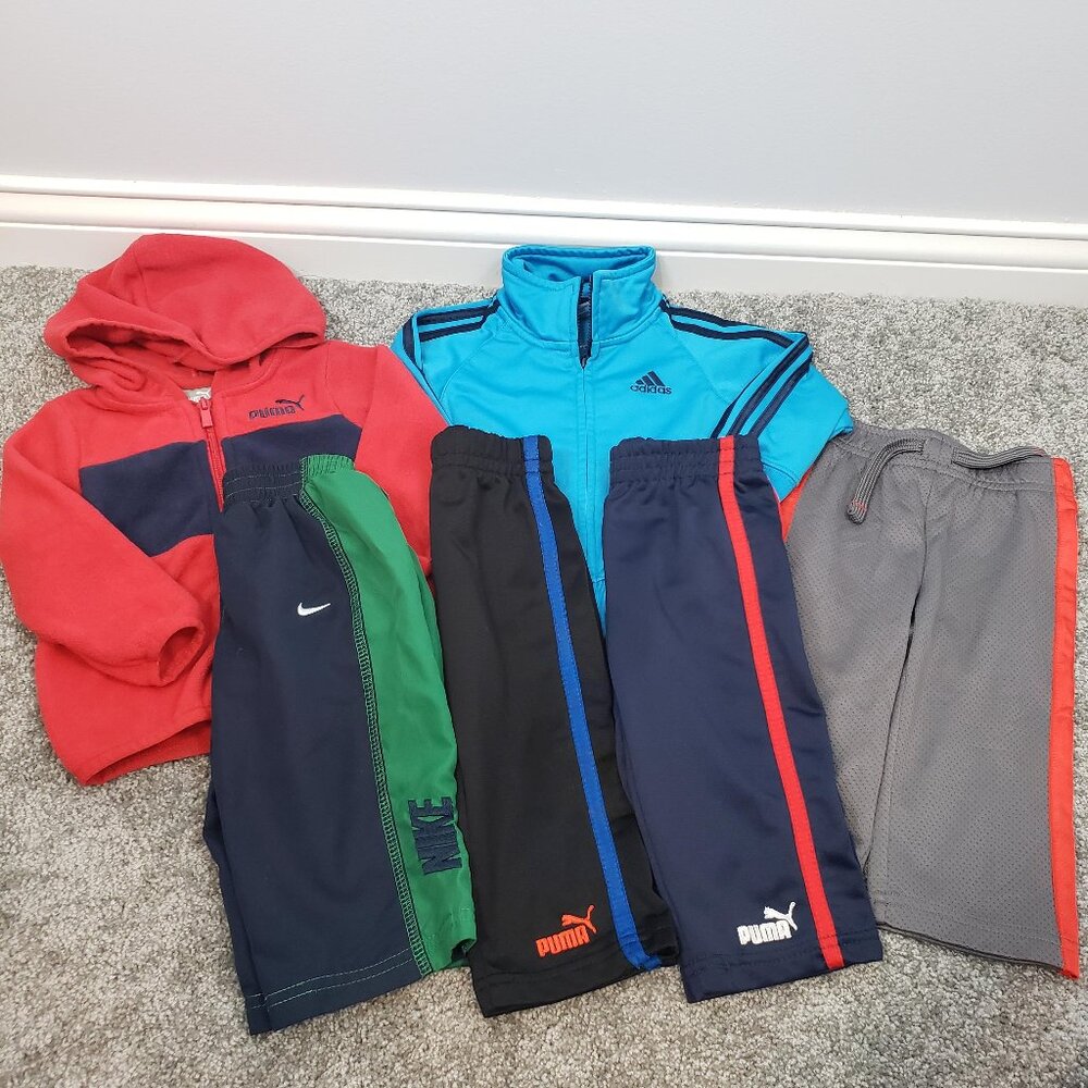 Lot of Baby Boys 12 Month Sports Clothing ~ Puma Nike Adidas Jumping Bean / A178